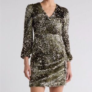 hugo boss sequin dress HUGO BOSS Women's Kelias-1 Sequin Dress, Black. 8 UK